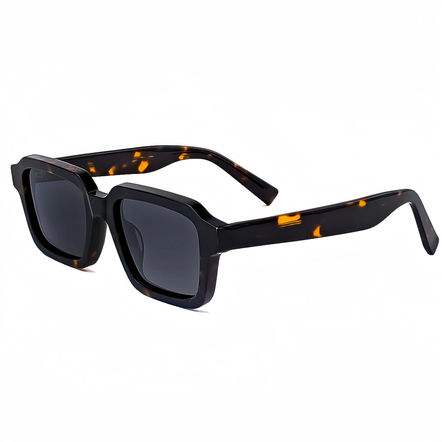 HBK Classic Retro Round Polarized Sunglasses for Women Men Acetate Frame Tac Lens Stylish Luxury Street Snap Travel Fashion