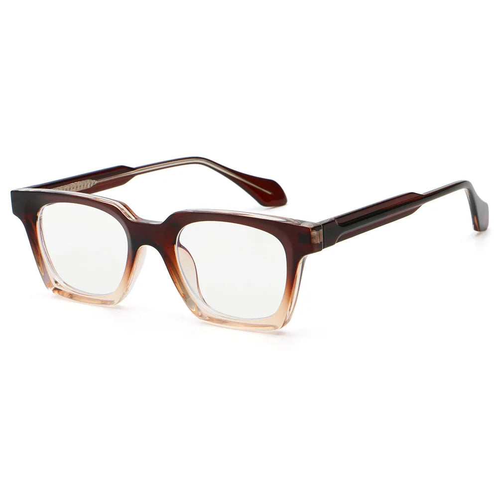 Superhot Eyewear 71114 Fashion 2024 Square Thick Geek-Chic Reinforced Wire-Core Temples Blue Light Blocking Glasses