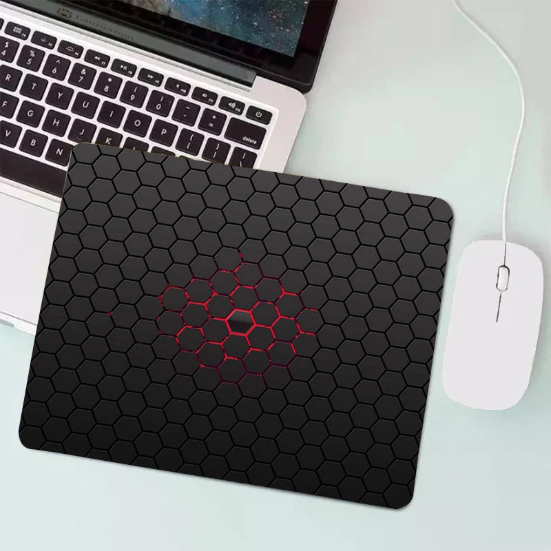 Anime Hexagonal Honeycomb Mouse Pad Gaming Accessories Gabinete PC Gamer Computer Keyboard Desk Mat Rubber Laptop Small Mousepad