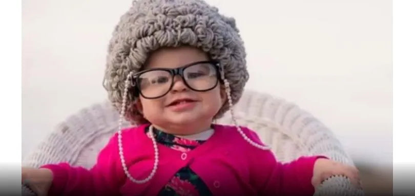 Cosplay Kids Boy Girl Hat Cute Old Lady Woman Curly Hair Wig Cap Skullies Beanies Winter Warm Knit Children Baby Hats and Caps