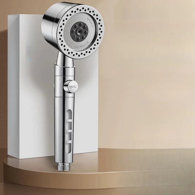 New Model Handheld Showerhead with Spray Nozzle Pressurized Filtered Skin-Friendly Chlorine Removal Household Shower Head
