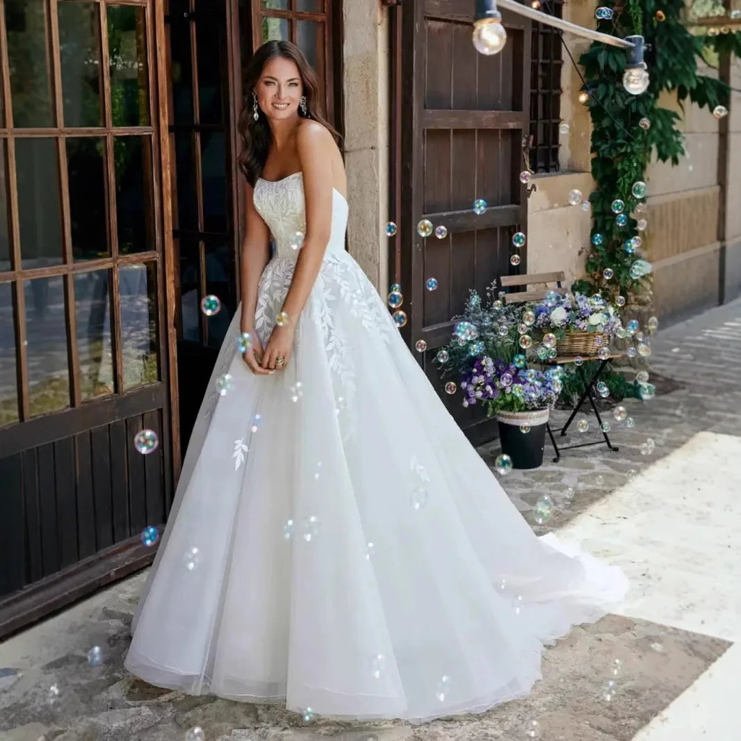 Wholesale Wedding Dresses Ball Gown Wedding Gown White Princess Wedding Dress Bridal Gowns