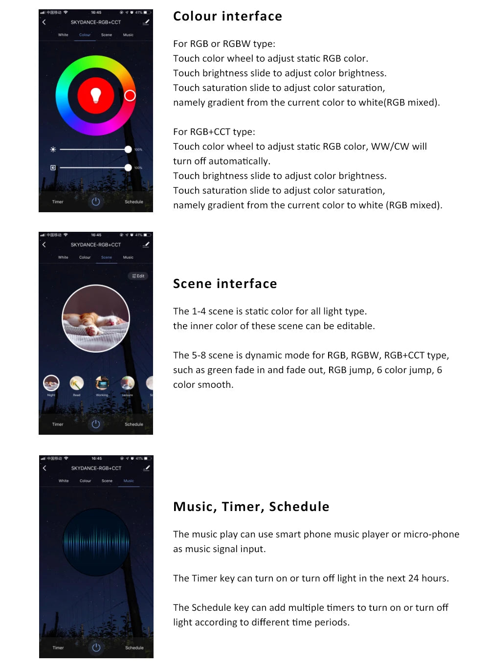 MJJC Tuya Smart Life LED RGBCCT Controller DC 12V 24V 5 in 1 Dimmer 2.4G RF Wireless Remote LED Strip Light work with Alice WT5