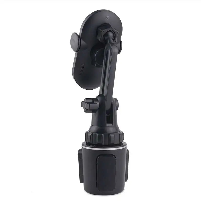 Universal Car Cup Phone Holder Qi 15W Wireless Car Charger Holder Automatic Infrared Smart Sensor Clamping Car Mount
