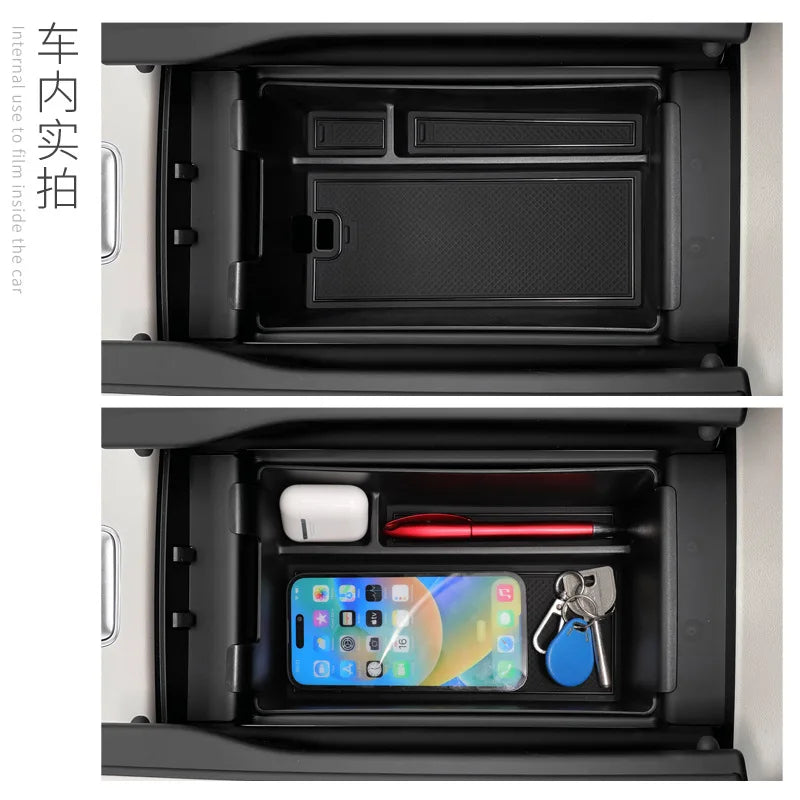 For Aion UT 2025 Armrest Storage Box Insert Tray Center Console Organizer ABS Interior Accessories