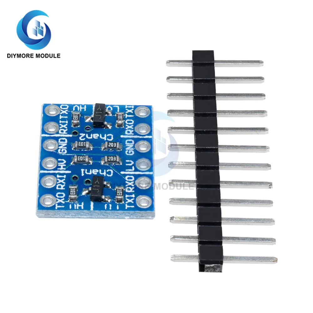 5pcs 2-way Level Conversion Sensor Module IIC I2C UART SPI 3.3V to 5V 5V to 3.3V Logic Level Shifter With Pins