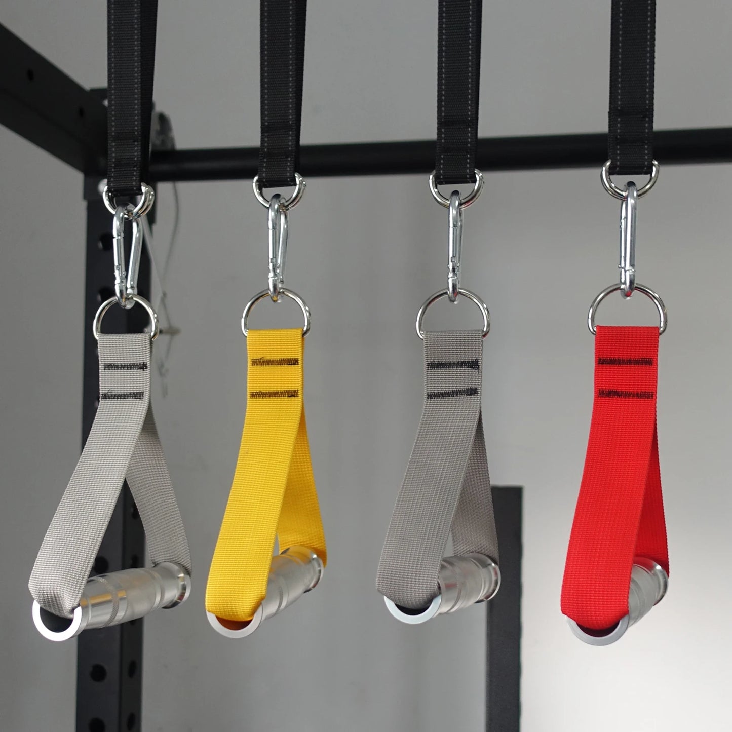 Exercise Gym Metal Handles Grip Heavy Duty Workout Cable Machine Attachment Resistance Band Pull Down Home Fitness Accessories