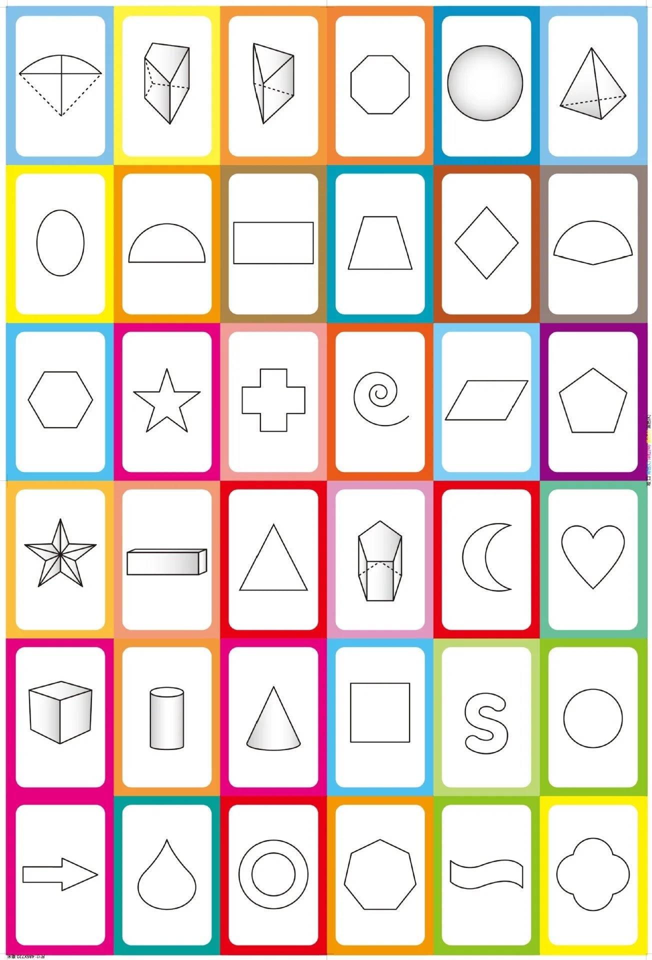 36Pcs Kids Cognition Card Shape Animal Color Teaching Baby English Learning Word Card Education Toys Montessori Material Gift