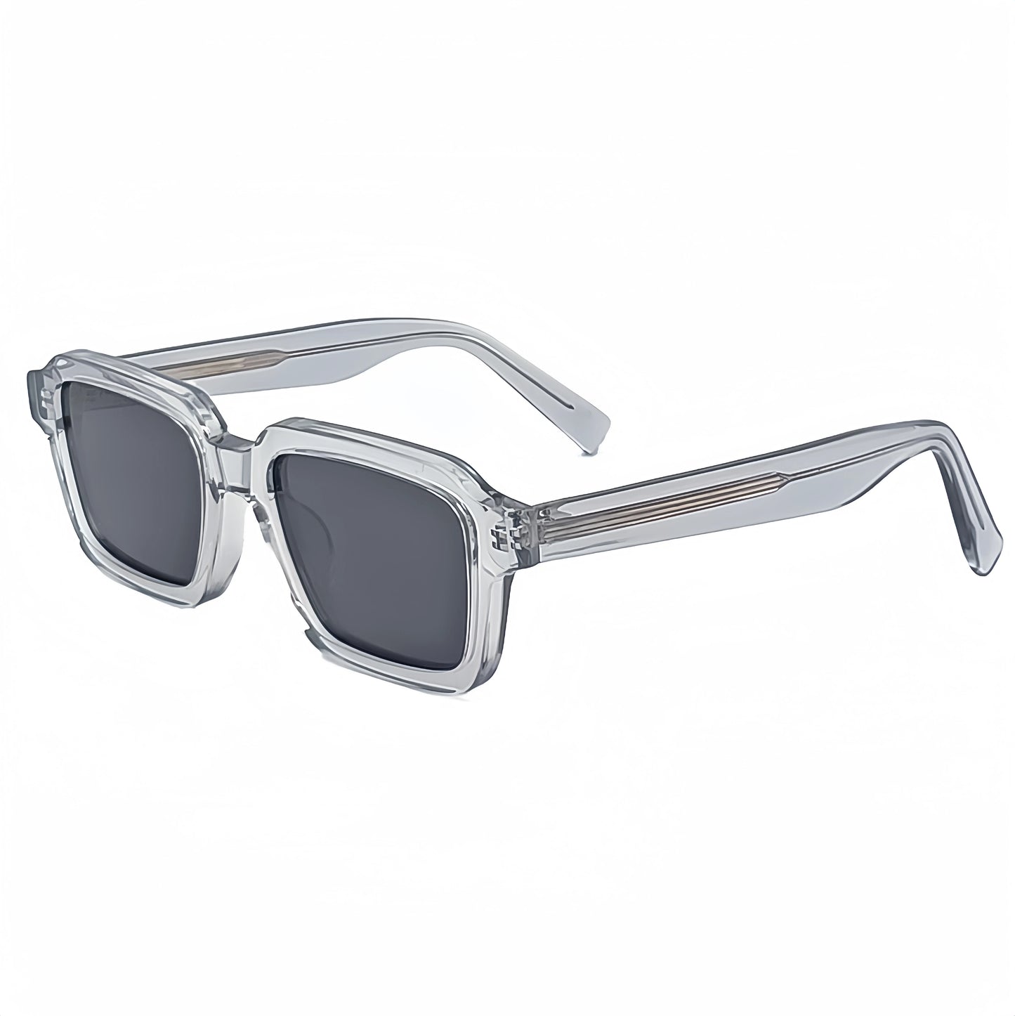 HBK Classic Retro Round Polarized Sunglasses for Women Men Acetate Frame Tac Lens Stylish Luxury Street Snap Travel Fashion