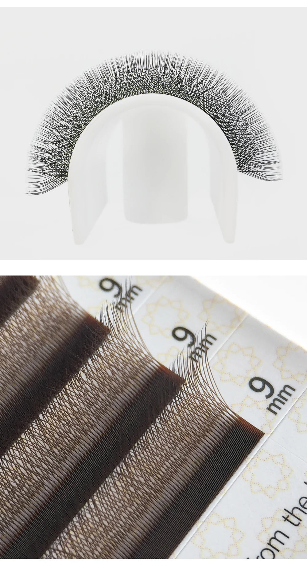 GAHAMACA W Shape Eyelash Extensions L/LU 3D Premade Volume Fan Lashes W Style Lashes Comfortable Faux Mink Natural Eyelash