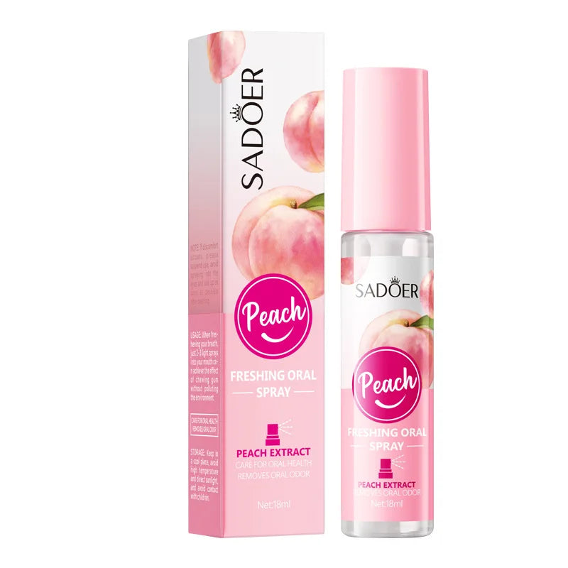 Peach Mint Lemon Fresh Breath Mouth Spray Fresh Breath Mild Remove Bad Breath Bring a Cool and Comfortable Experience