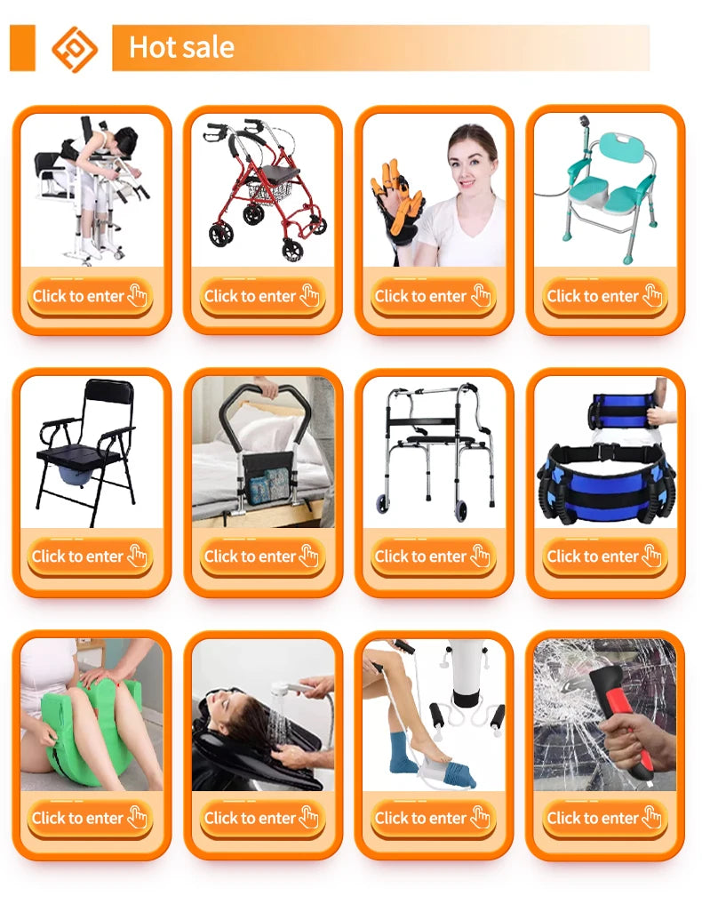 Elderly Walker Rubber Foot Pads Disabled Post-Surgery Sled Foot Pads Cross-Border elderly Rehabilitation Therapy Supplies