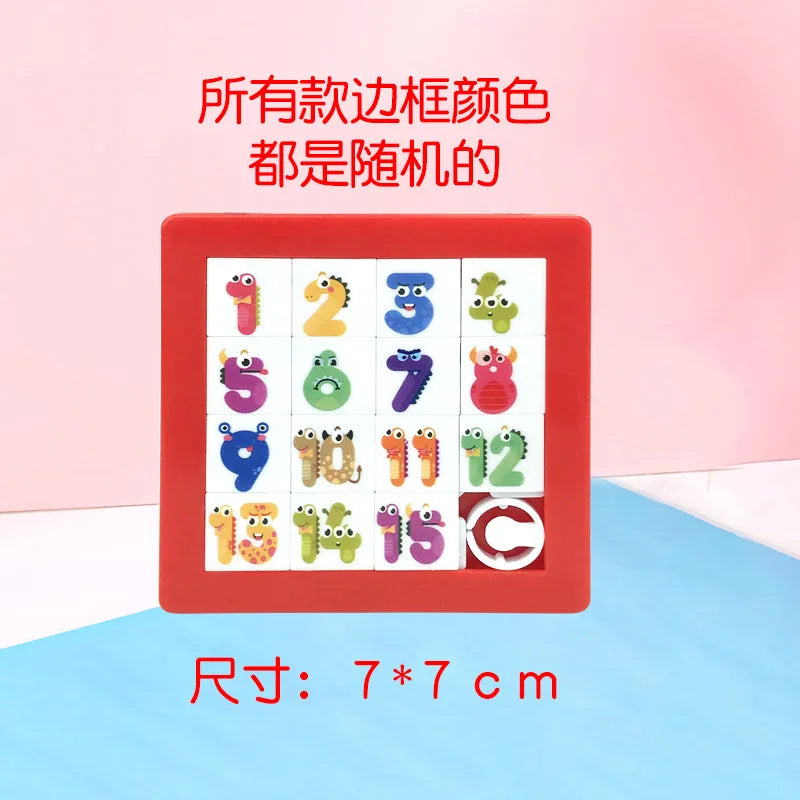 Wholesale Digital Huarong Road Plane Educational Toy Alphabets Kids Alphabet Jigsaw Puzzle