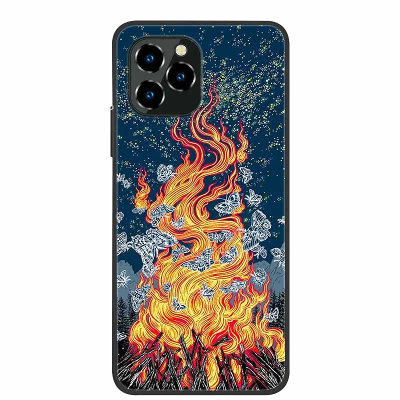 For Oukitel C21 Pro Case Luxury Silicone TPU Soft Cover Phone Case For C 21 pro coque Shockproof Protector Cartoon Capa Funda