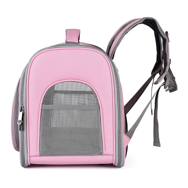 Large-Capacity Transparent Double-Shoulder Foldable Space Capsule Backpack for Outdoor Use Portable Pet Carrier