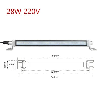 LED Milling CNC Machine Industrial Lights Explosion-proof IP68 Waterproof Oil-proof Light Workshop Working Light Long Lathe Lamp