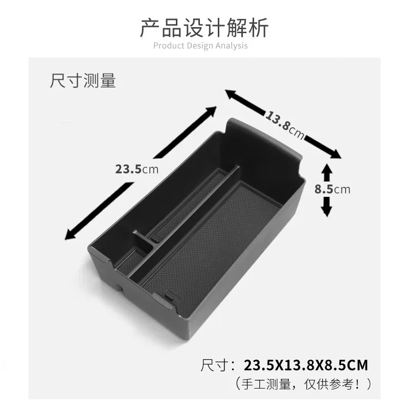 For Aion UT 2025 Armrest Storage Box Insert Tray Center Console Organizer ABS Interior Accessories