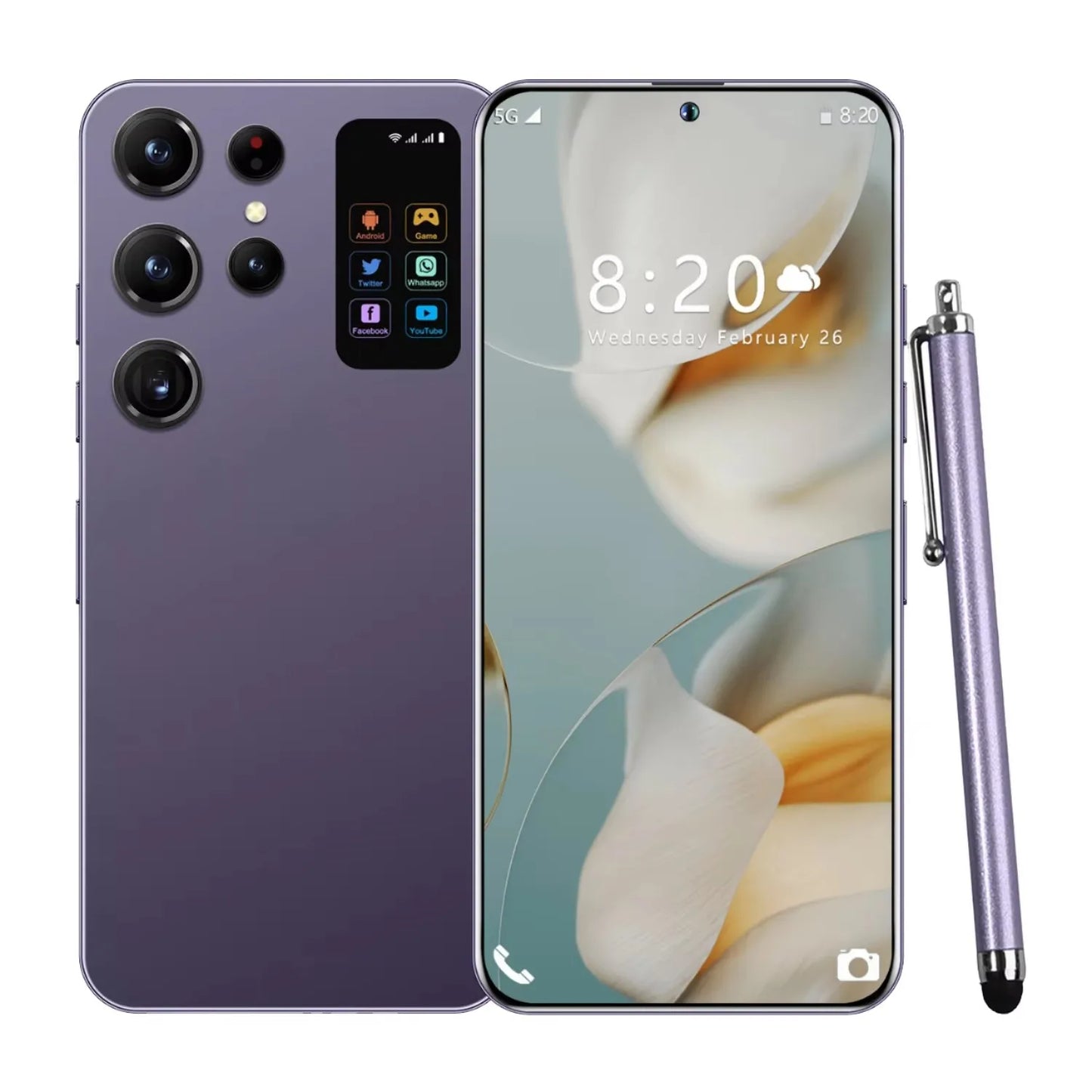 Value Deal Smartphones S24 Ultra Portable Phones MTK HD LTE French/Spanish/English Support 24-Hour Fast Shipping