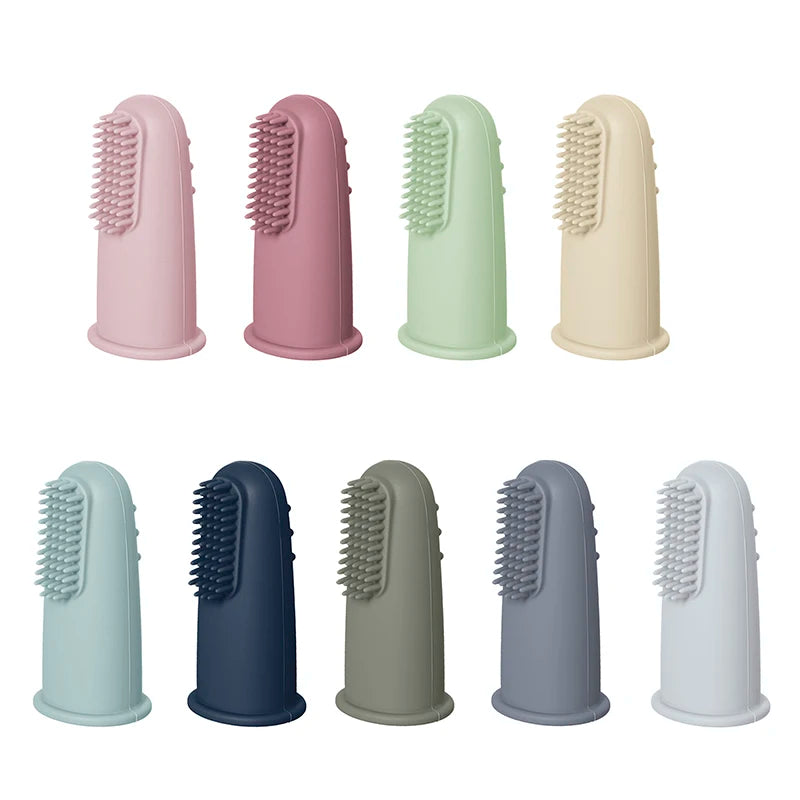 3pcs Baby Soft Finger Toothbrush Silicone Infant Tooth Teeth Clean Brush Soft Silicone Bebes Oral Health Care