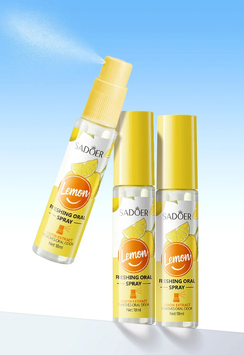 Peach Mint Lemon Fresh Breath Mouth Spray Fresh Breath Mild Remove Bad Breath Bring a Cool and Comfortable Experience
