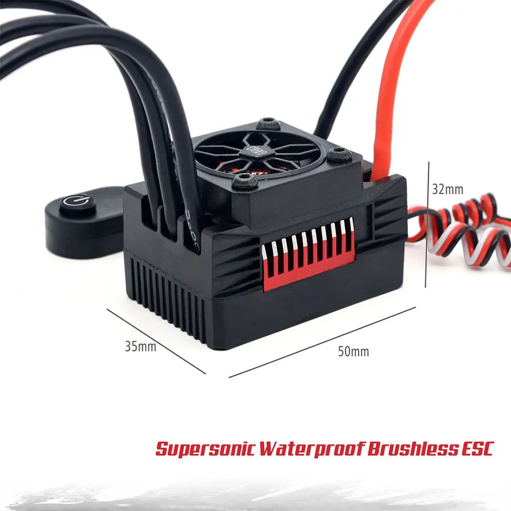 Rocket V2 Waterproof 3665 3800KV 3150KV 2750KV 2200KV Brushless Motor with 80A ESC for RC Car 1/10 Motor RC Rock Crawle