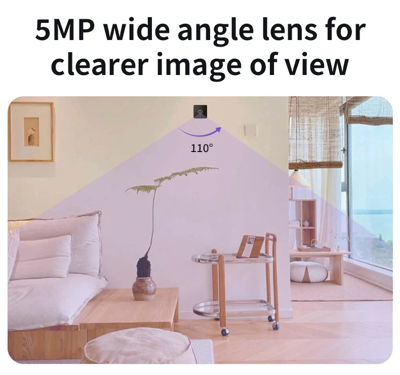 Hot Sales Mini WiFi Camera for Home Security 4MP HD Indoor Camera with Cloud & Memory Card Storage 101° Wide Angle Night Vision
