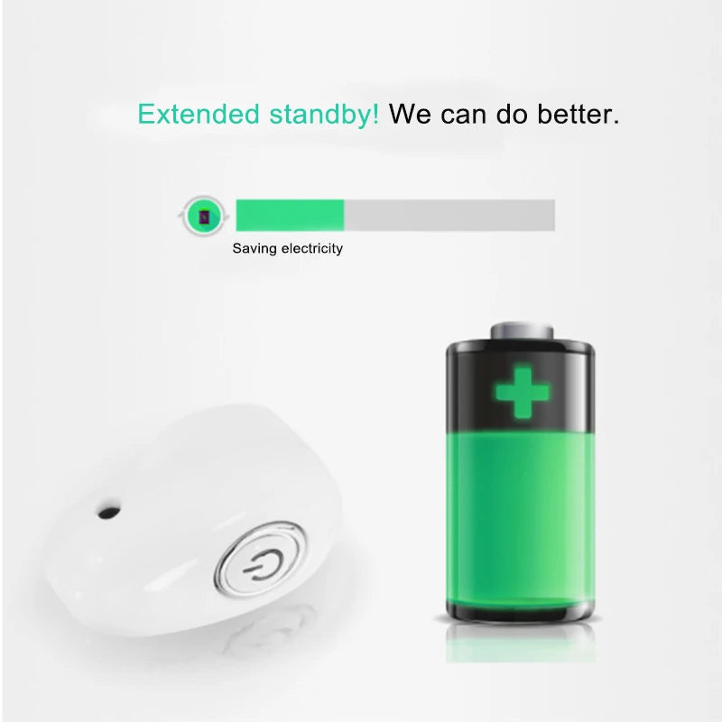 Mini Invisible Ture Wireless Earphone Noise Cancelling Bluetooth Headphone Handsfree Stereo Headset TWS Earbud With Microphone