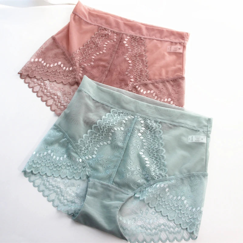 Women's Shorts Sexy Panties Intimate High-Rise Briefs Lace Japanese Underwear Female Lingerie Underwear Transparent Exciting