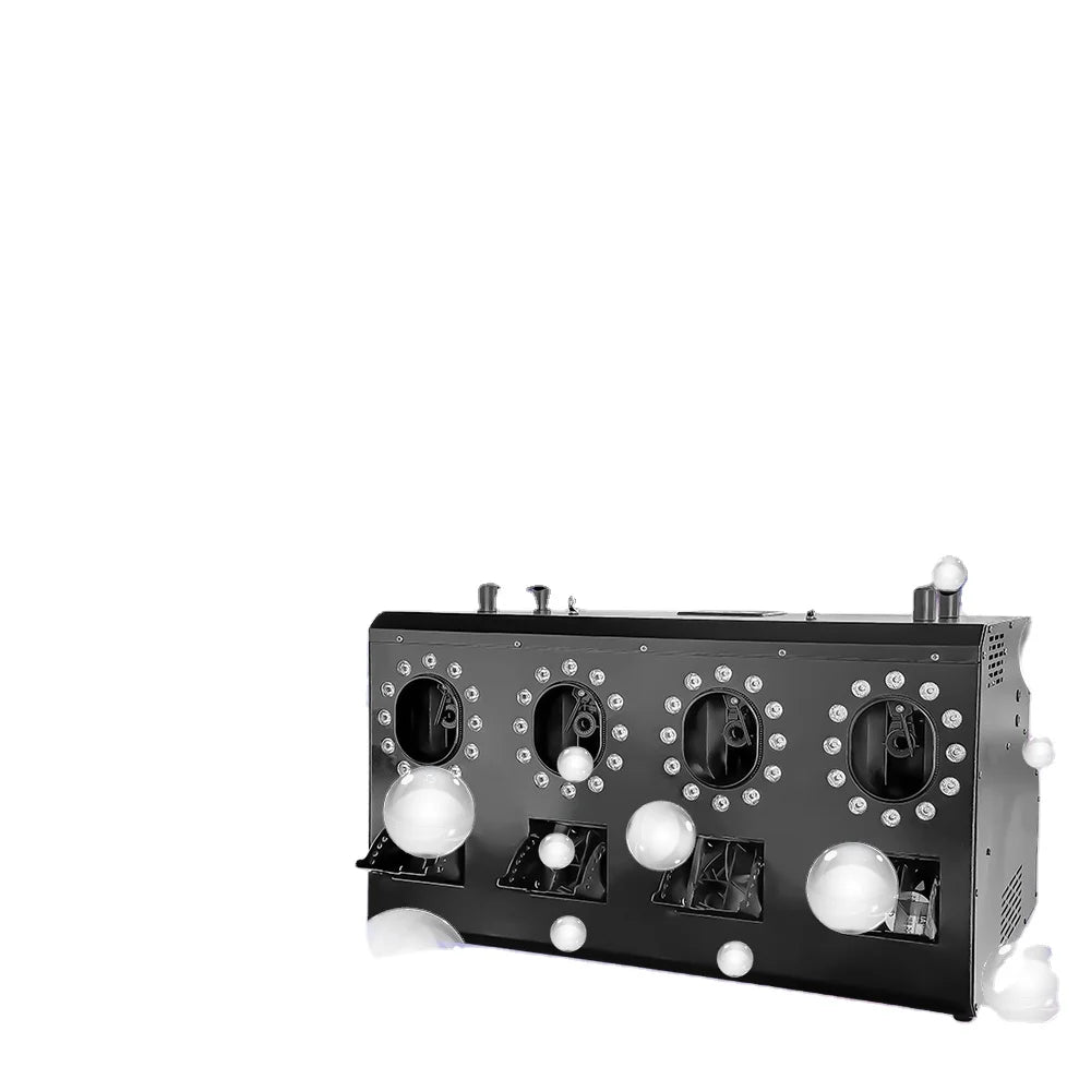 2025 New Hengyu 3000w Dual Wheel Bubble Machine Led Fog Party Equipment 18x3w Rgb Smoke Bubble Machine