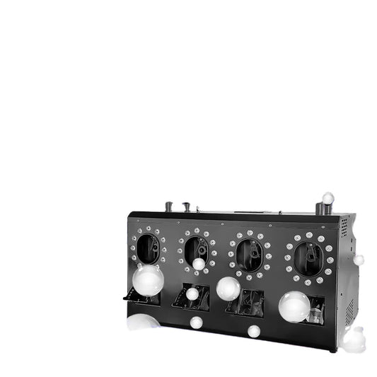 2025 New Hengyu 3000w Dual Wheel Bubble Machine Led Fog Party Equipment 18x3w Rgb Smoke Bubble Machine