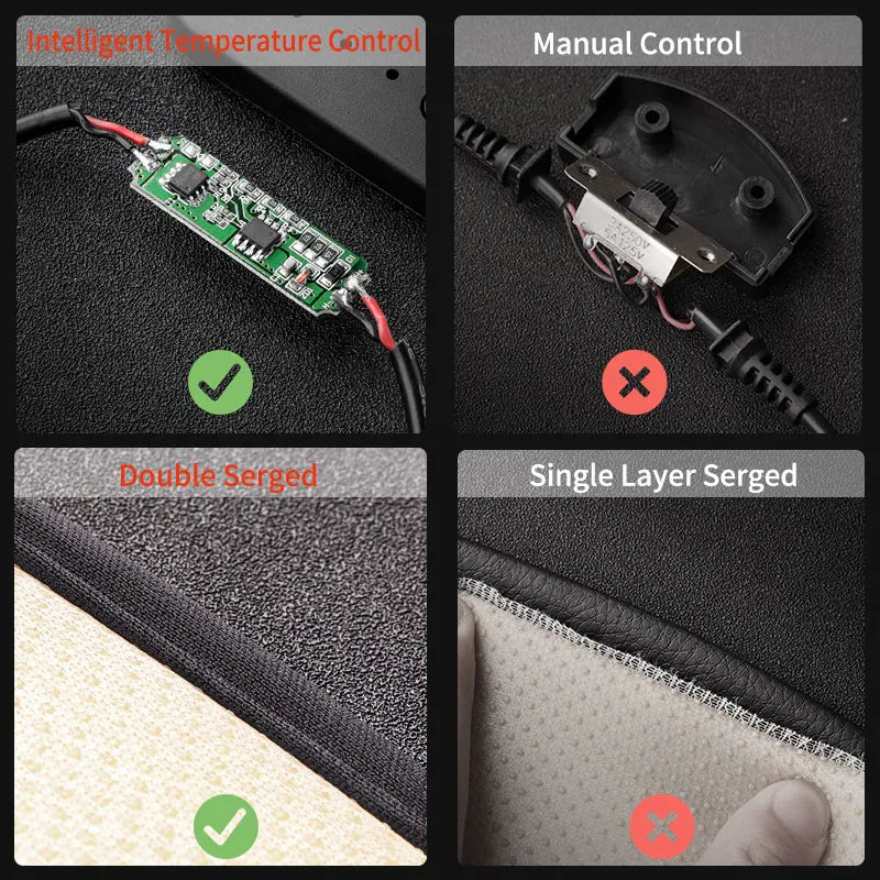 12V/24V Car Seat Heater 120CM Lengthen Heated Car Seat Cover  Warm Car Heating Mat Universal Winter Electric Heated Seat Cushion