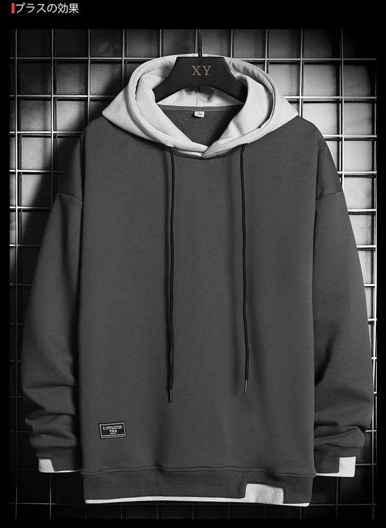 Men Hoodies Harajuku Hip Hop Sweatshirt Casual Oversized Hoodie Men Hooded Pullover Tops 2021 Mens Sportswear Hoodies Clothing