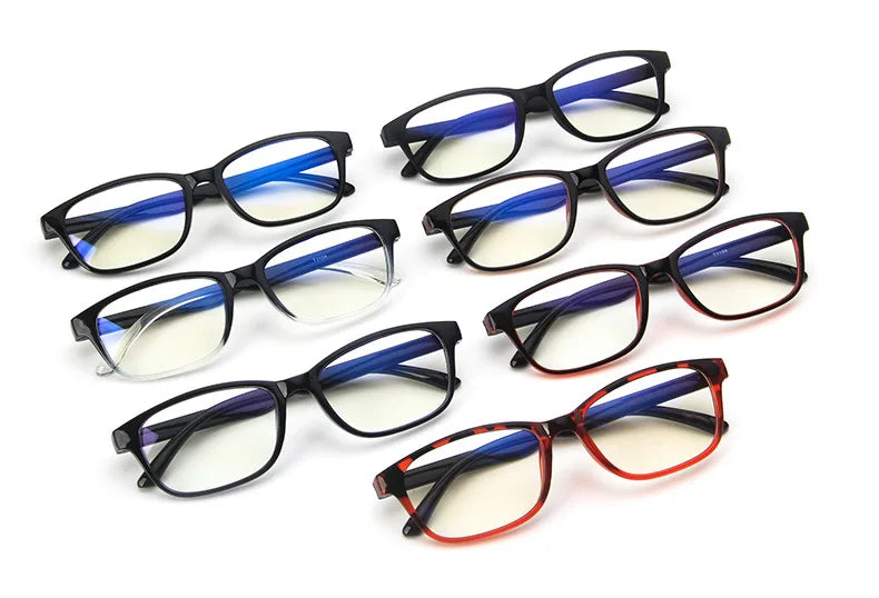 Private Label Fashion square Black Women Men Oem Computer Gaming Glasses Anti Blue Light Blocking Glasses 2025