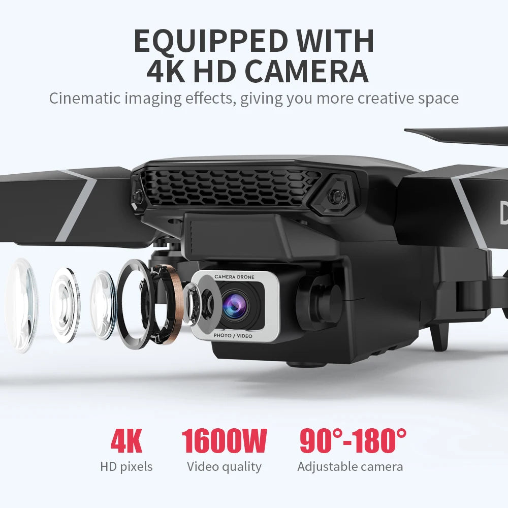 Hot Hotsale E88 Drone 4k Profesional HD Dual camera Dron WiFi 1080p Real-time Transmission FPV Drones Collapsible Quadcopter Toy