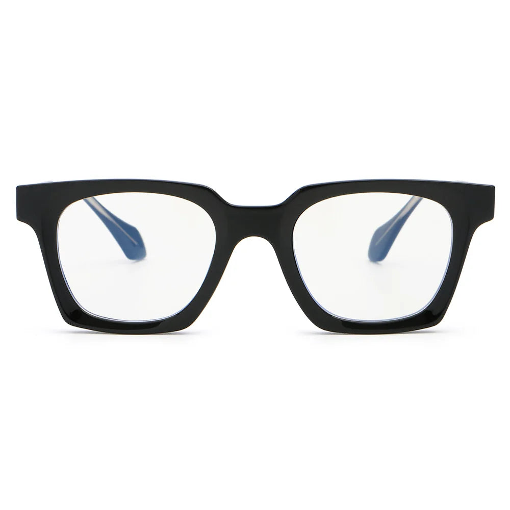 Superhot Eyewear 71114 Fashion 2024 Square Thick Geek-Chic Reinforced Wire-Core Temples Blue Light Blocking Glasses