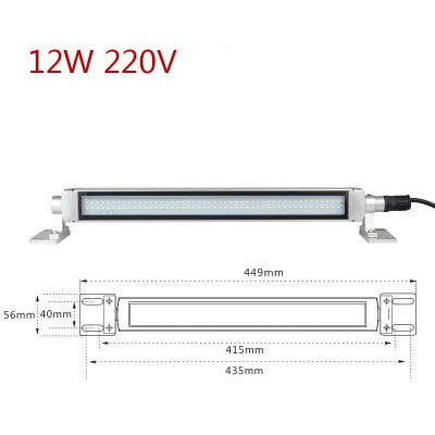 LED Milling CNC Machine Industrial Lights Explosion-proof IP68 Waterproof Oil-proof Light Workshop Working Light Long Lathe Lamp