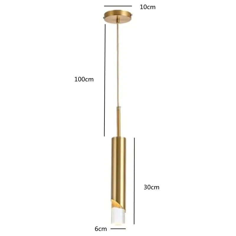 Minimalist Chandelier All Copper Gold Lights Bedside Small Chandelier Bedroom Study Bar Designer Nordic Modern Dining Room Lamps