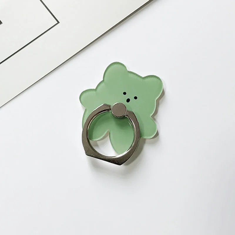Universal Ring Holder Mobile Phone Holder Stand Cute Candy Color Bears Finger Ring Holder suporte celular For All Phone Table