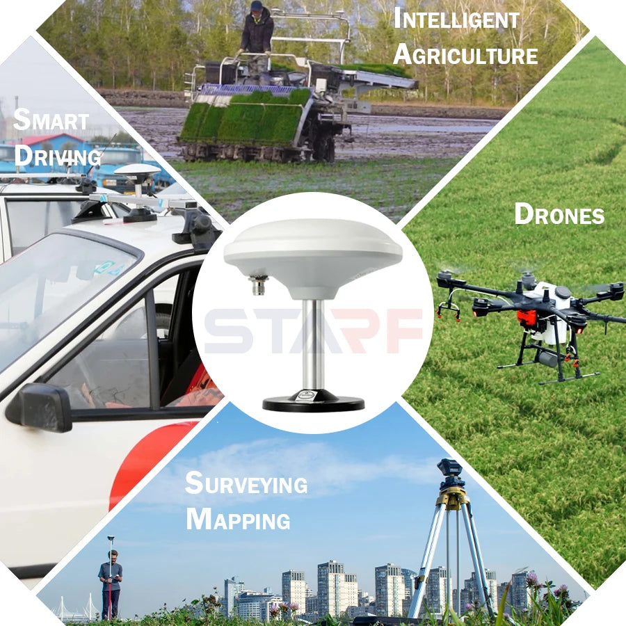 High Performance GNSS Antenna STA-35H RTK GPS L1 L2 L5 Galileo Glonass Car Roof For Agricultural AG35 Replace Trimble AG25 AN600