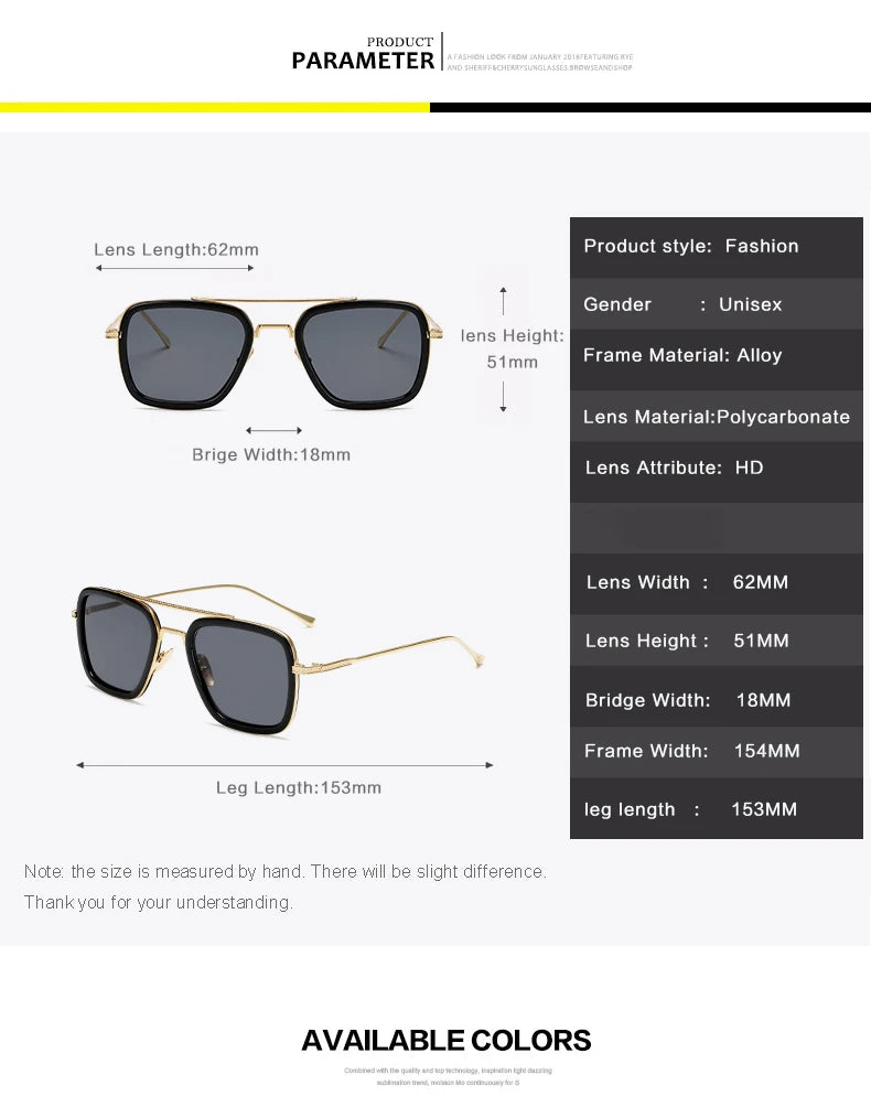 SPH -0.5 -0.75 -1.0 to -6 Fashion Metal Style For Women Sunglasses Men Square Brand Design Sun Glasses