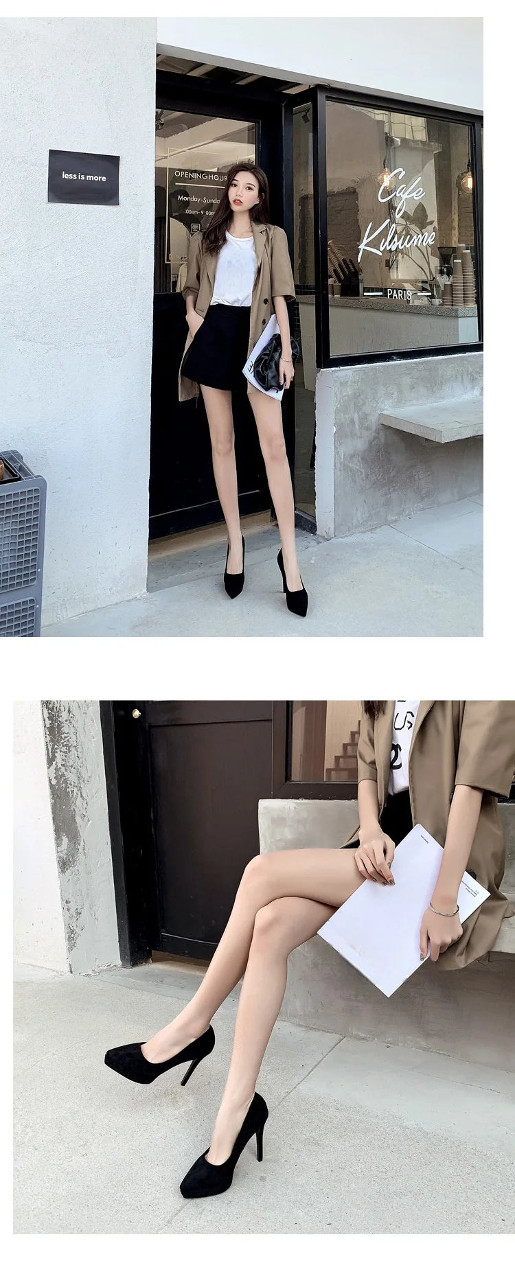 Hot Sell Retail New on Design Sexy Women Footwear Pointed Toe Thin Chaussure Platform High Heels