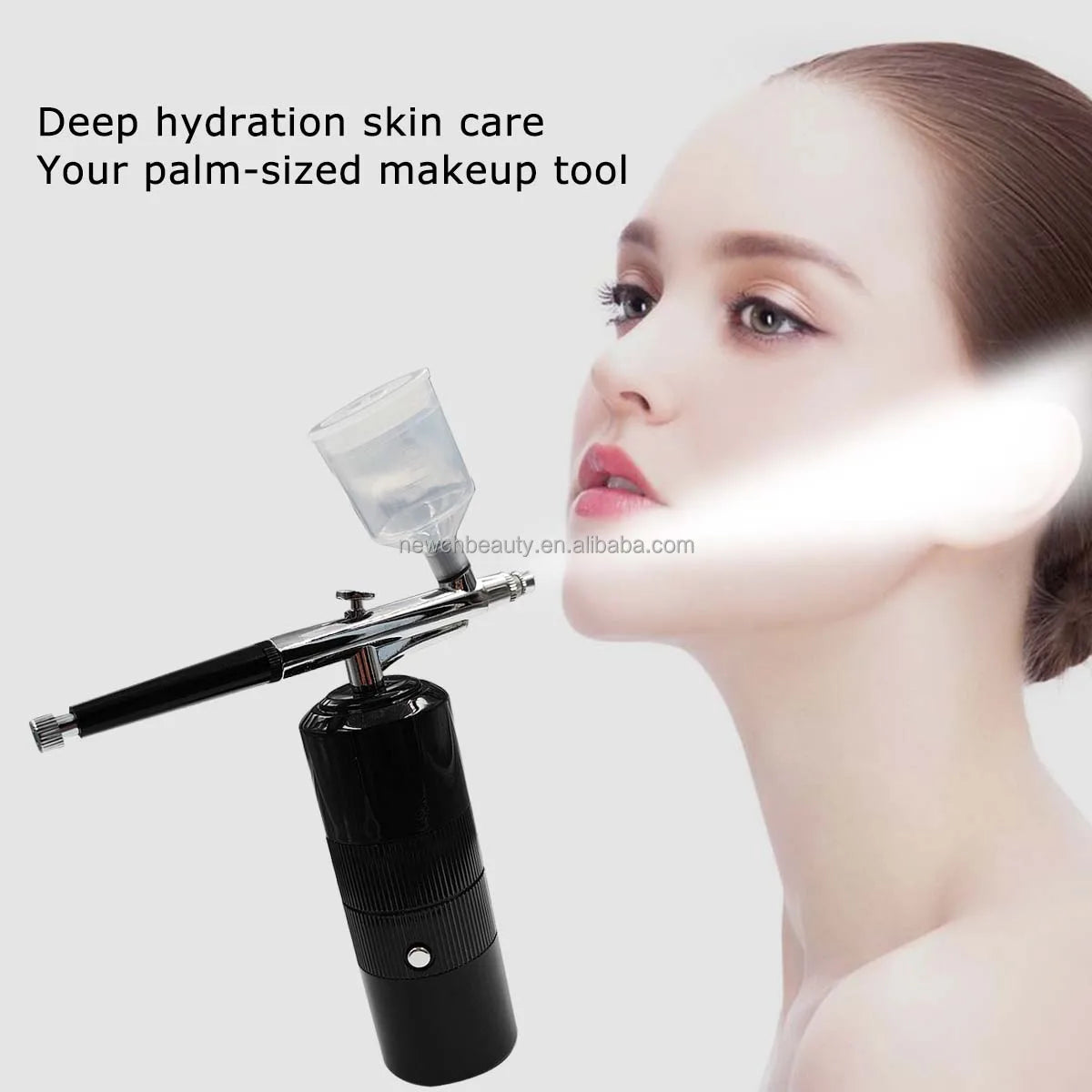 DIY Nail Manicure Airbrush Air Compressor Makeup Kit Nano Mist Sprayer Gun for Cake Painting Tattoo Craft Barber Beauty Spa Use