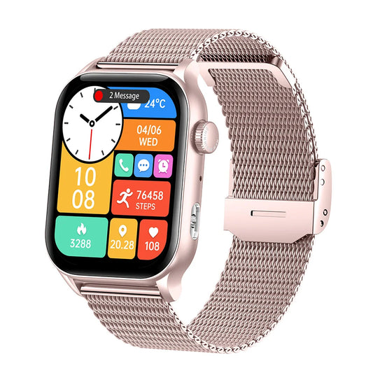 2024 KR86 Smart Watch 1.95inch Amoeld BT Call Waterproof Heart Rate Female Health Monitor Sport Fitness Smartwatch for Women Men