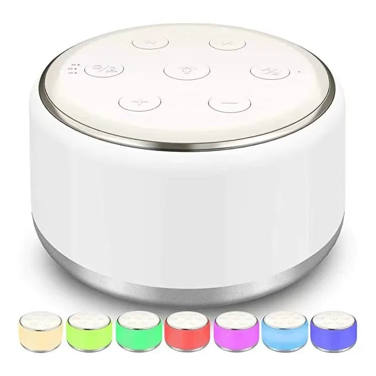 Wholesale Nature Soothing Sound Machine With LED Colorful Light for Baby Sleep Sound Therapy White Noise Sound Machine