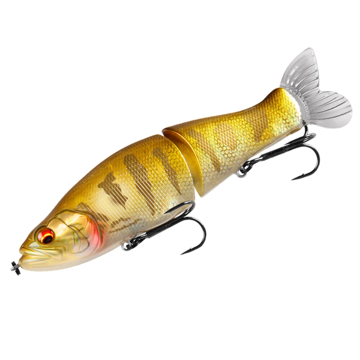 BEARKING Top Fishing Lures 135mm 1oz Jointed minnow Wobblers ABS Body with Soft Tail SwimBaits soft lure for pike and bass