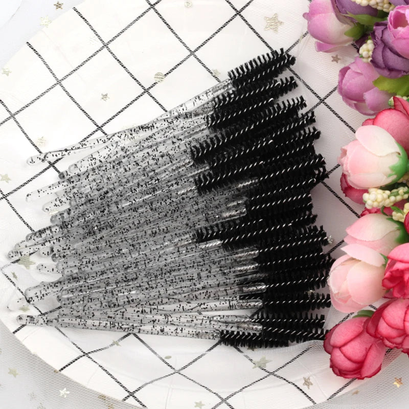 500pcs Eyelash Brushes Spoolies Micro Lash Mascara Wands Combs Wholesale Makeup brush wholesale For Eyelash Extension Makeup