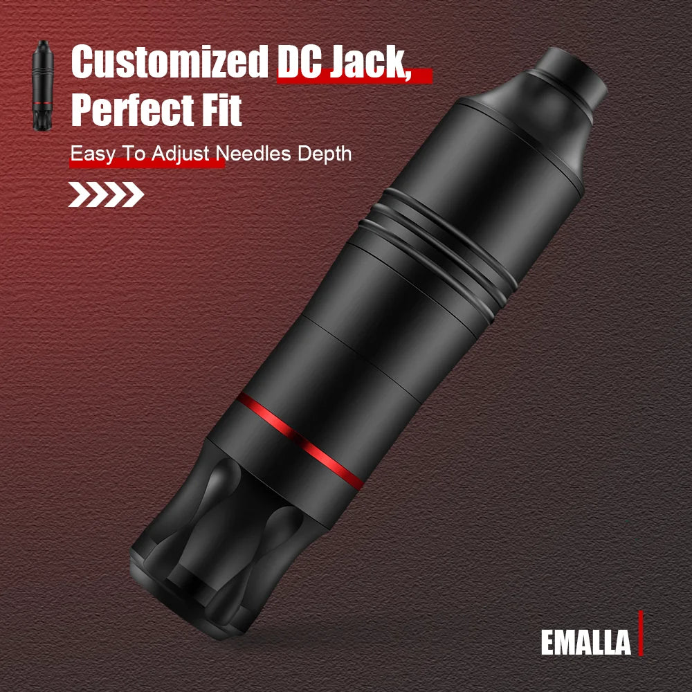 Professional Tattoo Machine Pen Kit with Cartridge Needles Power Supply Tattoo Inks Rotary Tattoo Pen Set for Beginners Body Art