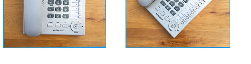 Desktop Corded Telephone, Wired Landline Phone for Home/Hotel/Office, Handsfree, with Blue Backlit, Caller ID, in English