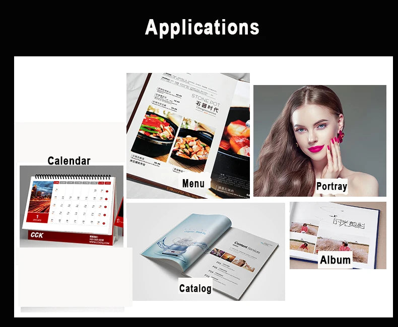 A4 double sided high glossy photo paper for Inkjet Printer 120g 140g 160g 200g 240g 260g 280g 300g  Menu album Coated paper