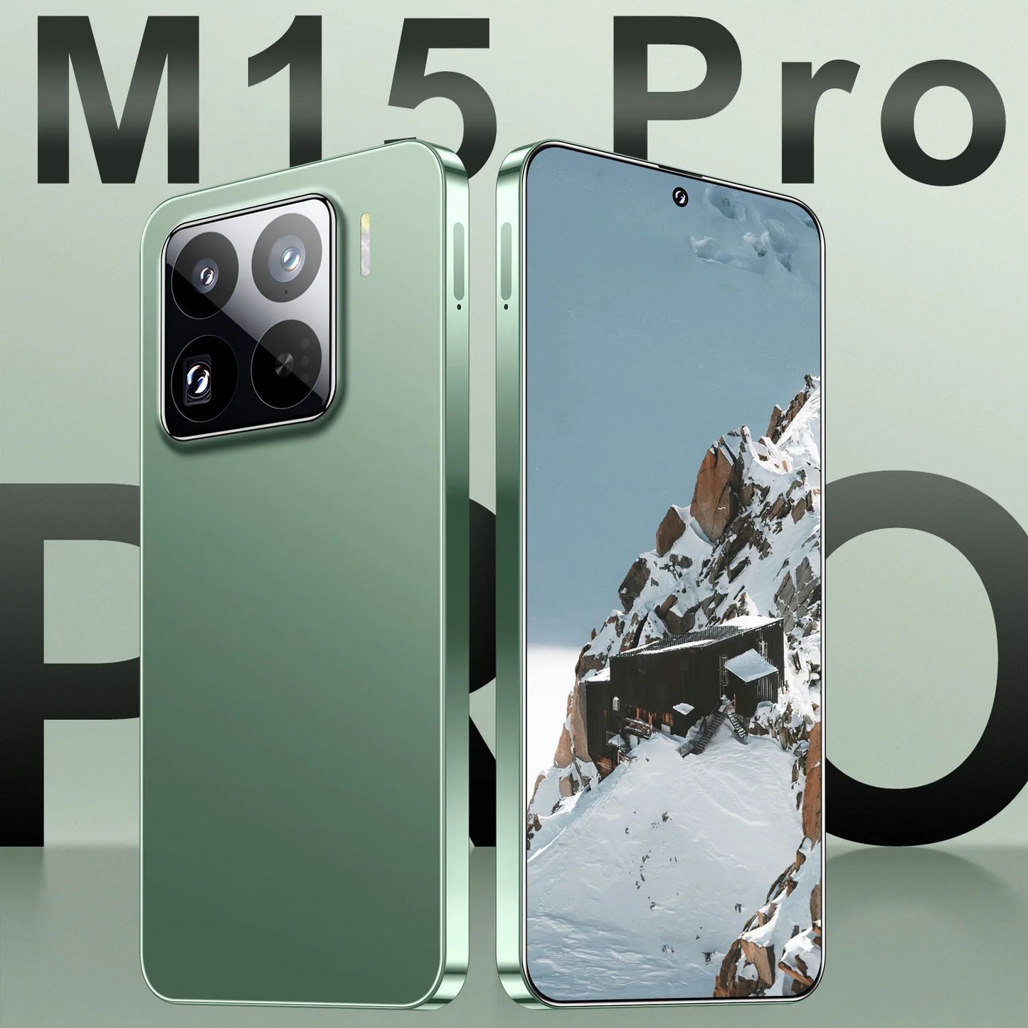 Wholesale M15 Pro 5G Smart Phone Unlocked Android 14 with Face Recognition 4G/5G 16GB+1TB Mobile Phones Cellphone